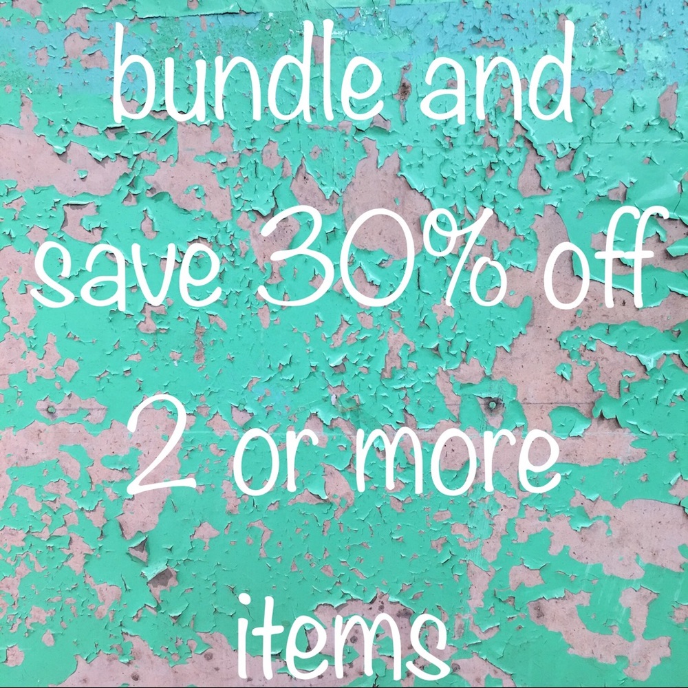 Bundle and save 30% off two or more items